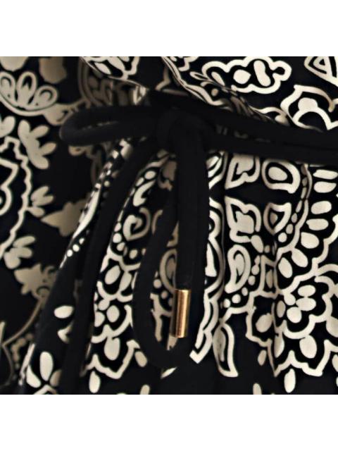 VESTIDO CAMISERO ESTAMPADO NEGRO HOLLY LAND - Imagen 6