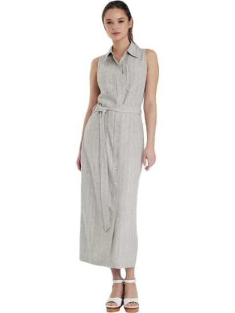 VESTIDO CAMISERO TAUPE HOLLY LAND - Imagen 5