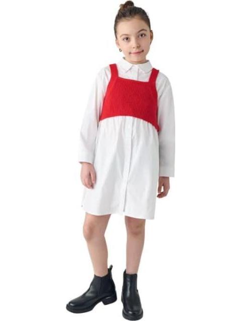VESTIDO CASUAL BLANCO HOLLY LAND KIDS