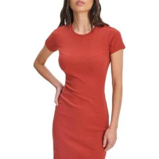 VESTIDO CORTO ROJO LADRILLO HOLLY LAND