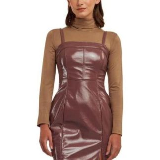 VESTIDO EFECTO PIEL ROSA HOLLY LAND