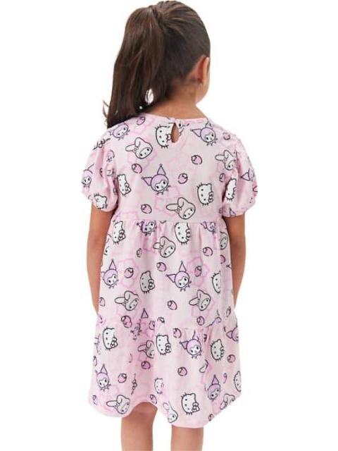 VESTIDO HELLO KITTY MY MELODY KUROMI ROSA HELLO KITTY AND FRIENDS - Imagen 3