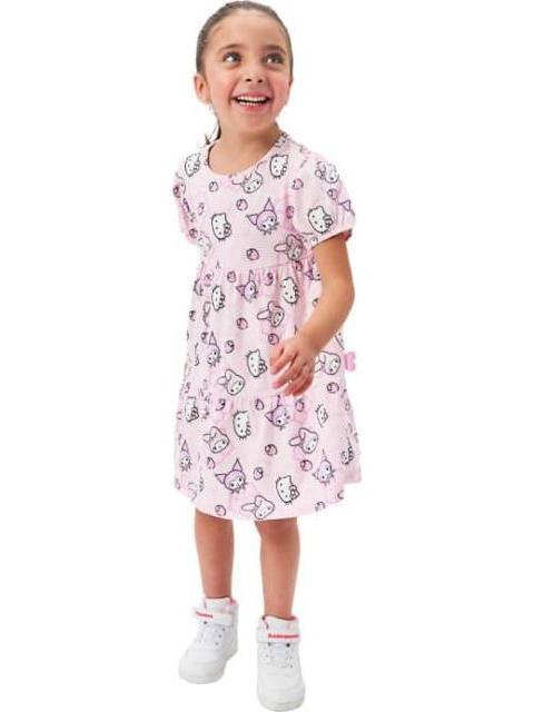 VESTIDO HELLO KITTY MY MELODY KUROMI ROSA HELLO KITTY AND FRIENDS - Imagen 4