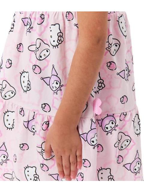 VESTIDO HELLO KITTY MY MELODY KUROMI ROSA HELLO KITTY AND FRIENDS - Imagen 5
