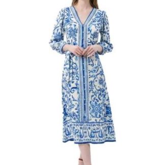 VESTIDO LARGO AZUL COBALTO HOLLY LAND