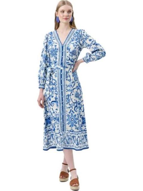 VESTIDO LARGO AZUL COBALTO HOLLY LAND - Imagen 2