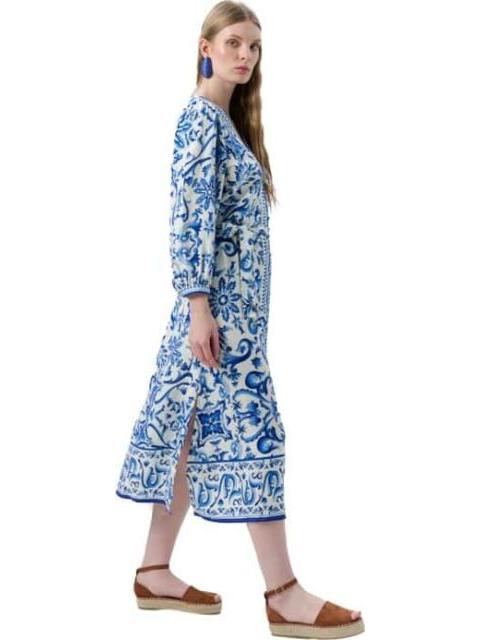 VESTIDO LARGO AZUL COBALTO HOLLY LAND - Imagen 4