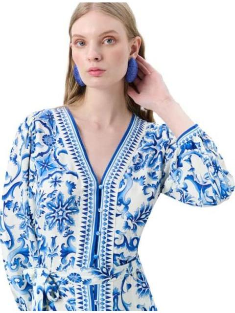 VESTIDO LARGO AZUL COBALTO HOLLY LAND - Imagen 5