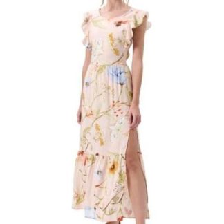 VESTIDO LARGO BEIGE HOLLY LAND