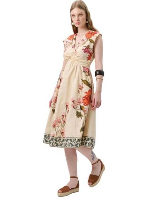 VESTIDO LARGO BEIGE HOLLY LAND - Imagen 5
