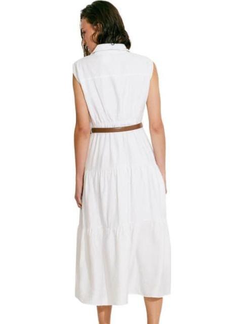 VESTIDO LARGO CAMISERO BLANCO HOLLY LAND - Imagen 5