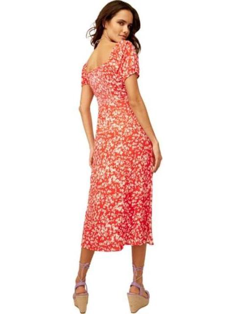 VESTIDO LARGO ESTAMPADO ROJO HOLLY LAND - Imagen 4