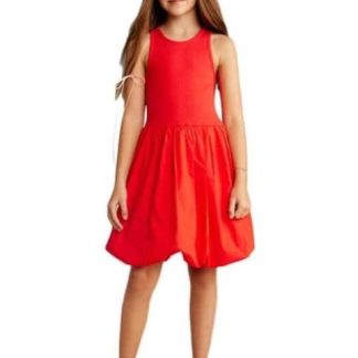 VESTIDO MANGAS GLOBO ROJO HOLLY LAND KIDS