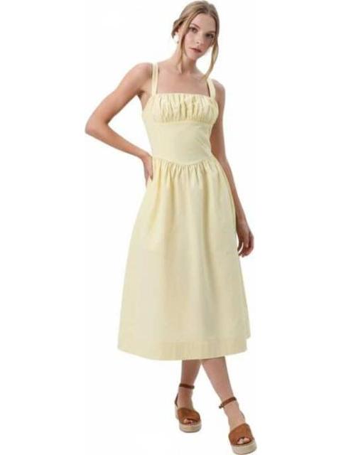 VESTIDO MIDI AMARILLO HOLLY LAND - Imagen 2