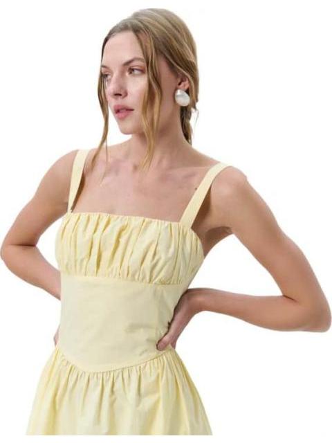 VESTIDO MIDI AMARILLO HOLLY LAND - Imagen 6