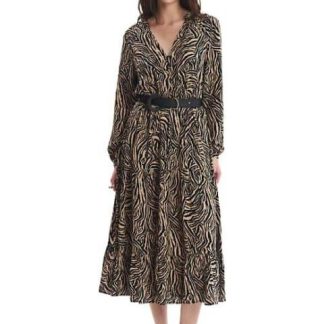 VESTIDO MIDI ANIMAL PRINT HOLLY LAND