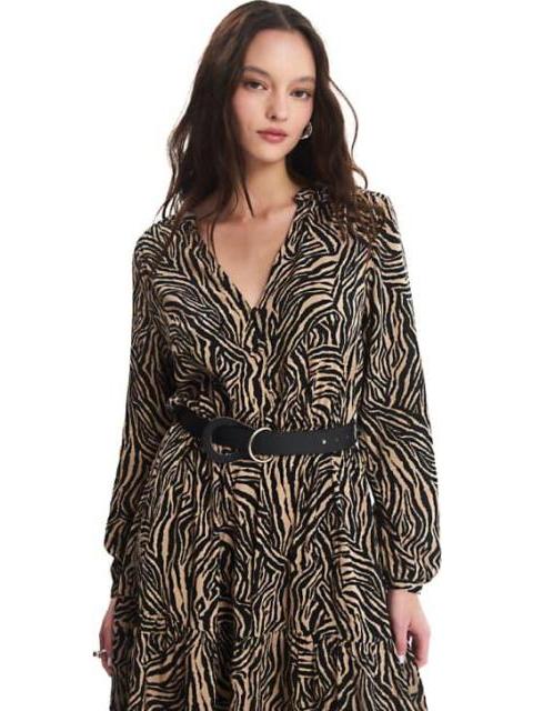 VESTIDO MIDI ANIMAL PRINT HOLLY LAND - Imagen 2
