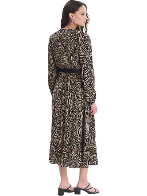 VESTIDO MIDI ANIMAL PRINT HOLLY LAND - Imagen 3