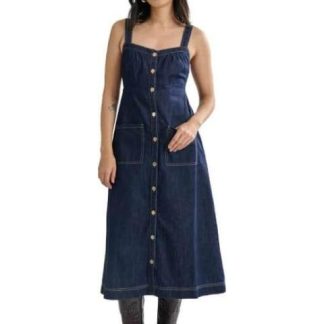 VESTIDO MIDI AZUL INDIGO ATMOSPHERE DNM