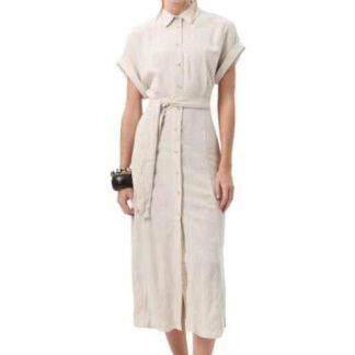 VESTIDO MIDI BEIGE HOLLY LAND
