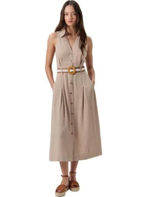 VESTIDO MIDI BEIGE HOLLY LAND
