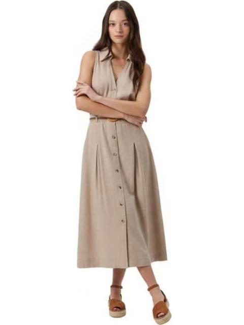 VESTIDO MIDI BEIGE HOLLY LAND - Imagen 2