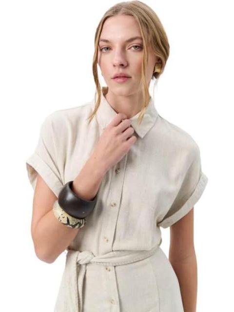 VESTIDO MIDI BEIGE HOLLY LAND - Imagen 5