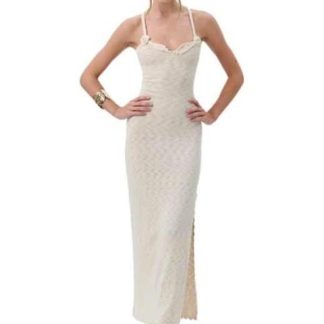 VESTIDO MIDI BEIGE SAO PAULO