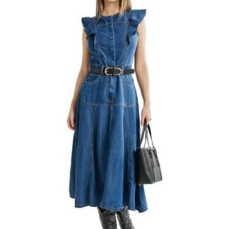 VESTIDO MIDI GRIS ATMOSPHERE DNM