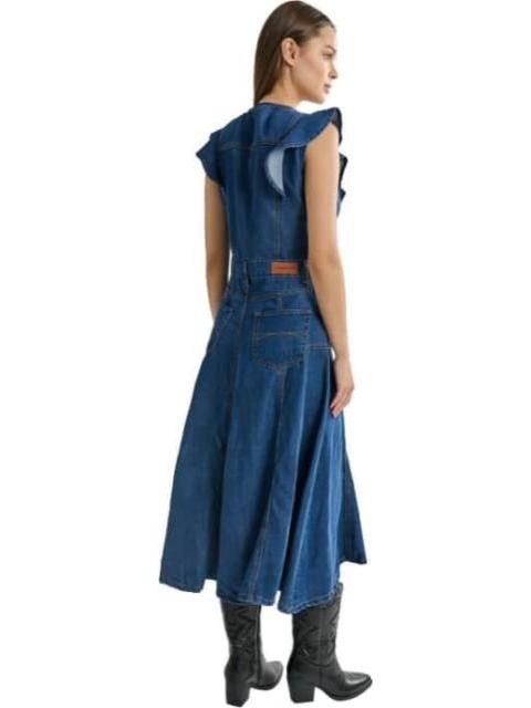VESTIDO MIDI GRIS ATMOSPHERE DNM - Imagen 2