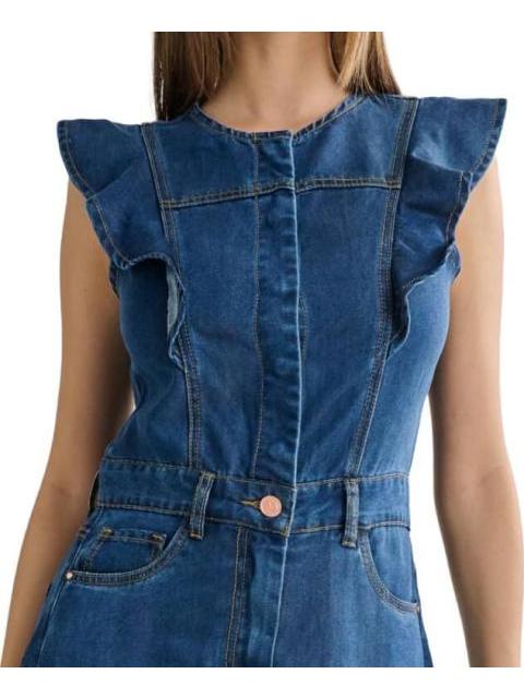 VESTIDO MIDI GRIS ATMOSPHERE DNM - Imagen 5