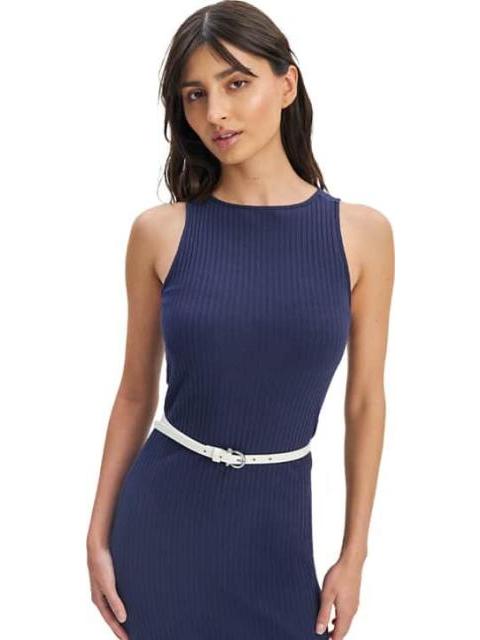 VESTIDO MIDI LARGO AZUL MARINO HOLLY LAND - Imagen 3