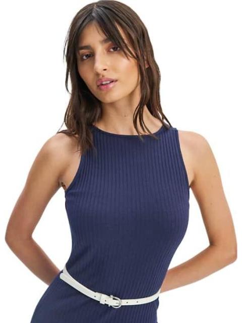 VESTIDO MIDI LARGO AZUL MARINO HOLLY LAND - Imagen 4