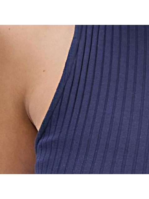 VESTIDO MIDI LARGO AZUL MARINO HOLLY LAND - Imagen 5