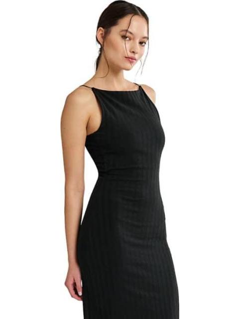VESTIDO MIDI LARGO NEGRO HOLLY LAND - Imagen 2