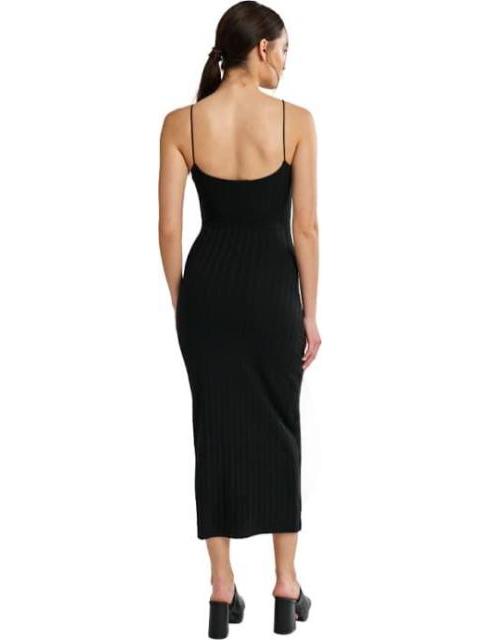 VESTIDO MIDI LARGO NEGRO HOLLY LAND - Imagen 3