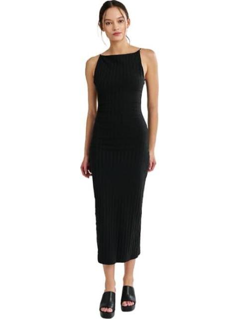 VESTIDO MIDI LARGO NEGRO HOLLY LAND - Imagen 4