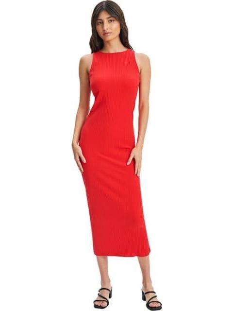 VESTIDO MIDI LARGO ROJO HOLLY LAND - Imagen 2