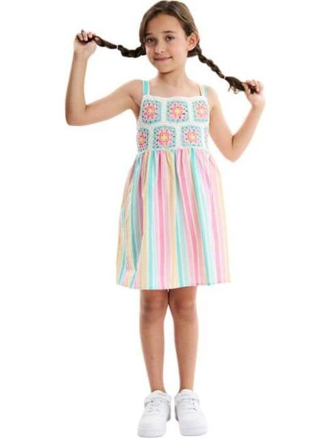 VESTIDO MIDI MULTICOLOR HOLLY LAND KIDS - Imagen 6