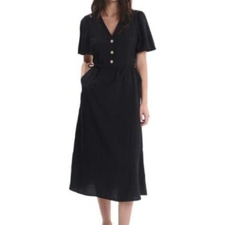 VESTIDO MIDI NEGRO HOLLY LAND