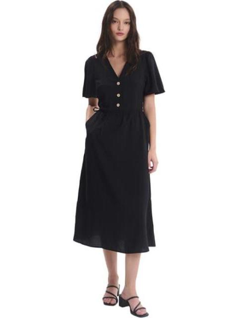 VESTIDO MIDI NEGRO HOLLY LAND