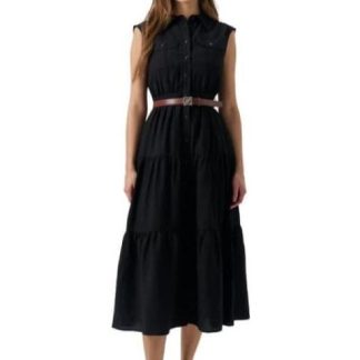 VESTIDO MIDI NEGRO HOLLY LAND