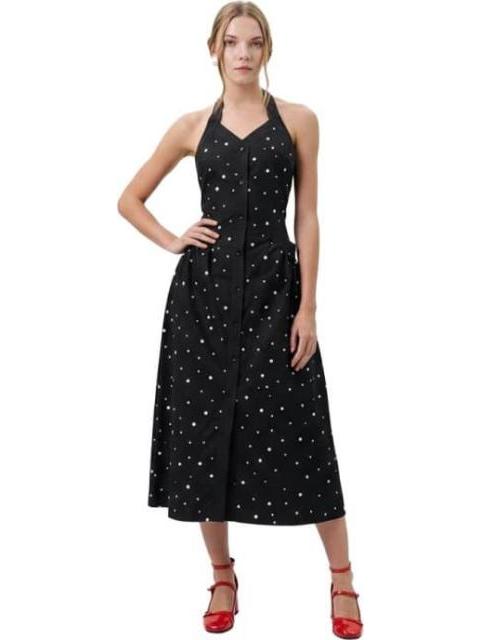 VESTIDO MIDI NEGRO HOLLY LAND - Imagen 3