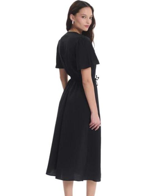 VESTIDO MIDI NEGRO HOLLY LAND - Imagen 4