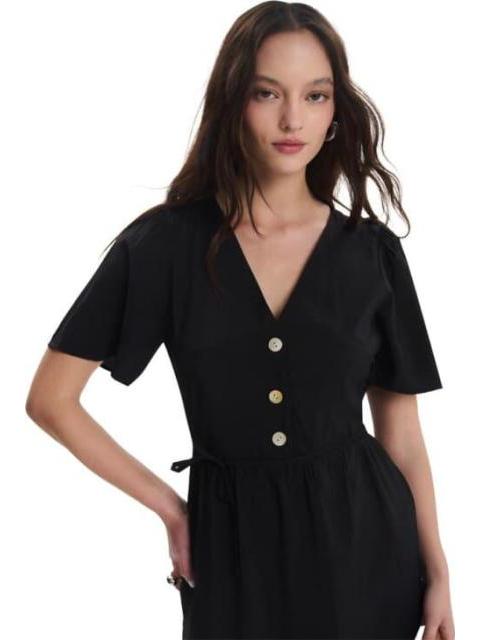 VESTIDO MIDI NEGRO HOLLY LAND - Imagen 6
