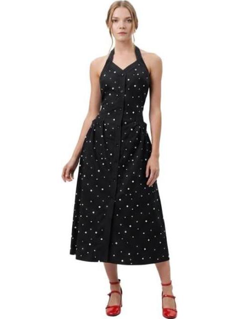 VESTIDO MIDI NEGRO HOLLY LAND - Imagen 6