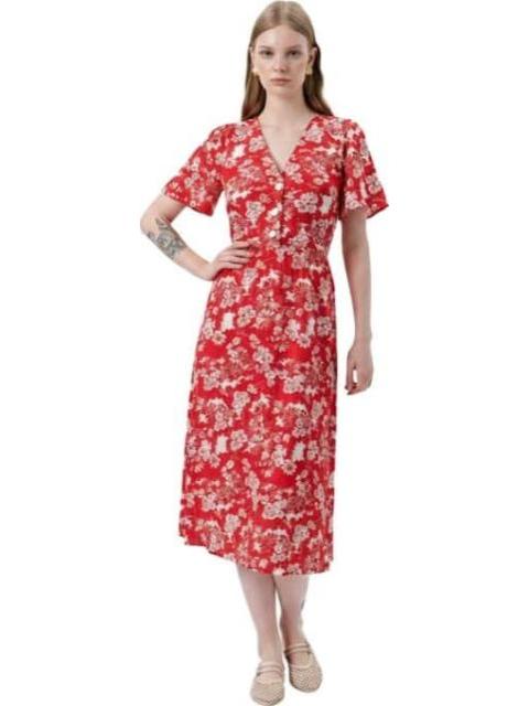 VESTIDO MIDI ROJO HOLLY LAND - Imagen 2