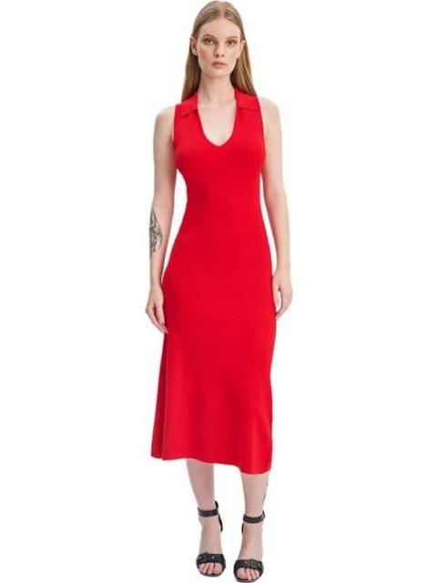 VESTIDO MIDI ROJO SAO PAULO