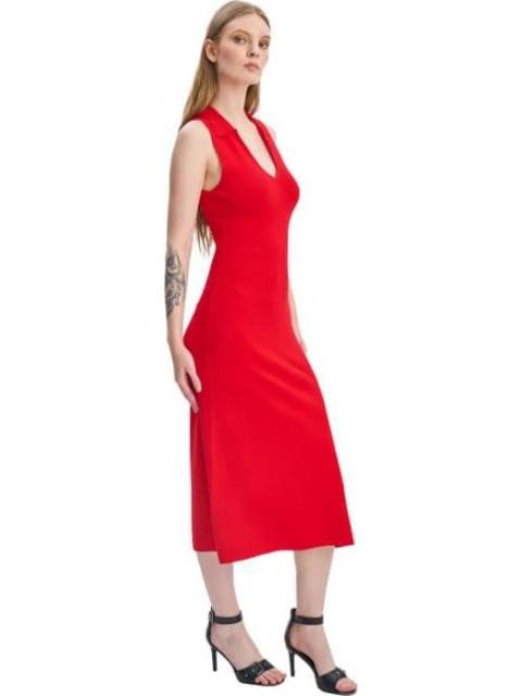 VESTIDO MIDI ROJO SAO PAULO - Imagen 3