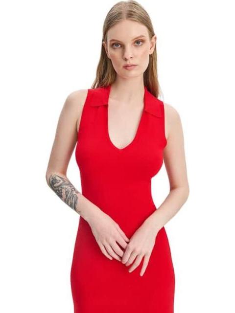 VESTIDO MIDI ROJO SAO PAULO - Imagen 5
